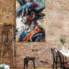 Tableau déco Son Goku Dragon Ball Z Street-art