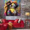 Tableau déco Amoureux Mexicains Dia de Muertos street art