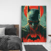 Tableau déco Batman illustration rouge