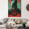 Tableau déco Batman illustration rouge