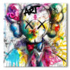 Tableau déco Kaws Aquarelle Pop-art Street-art