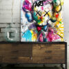 Tableau déco Kaws Aquarelle Pop-art Street-art