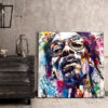 Tableau déco Snoop Dogg Rappeur aquarelle street art hip hop