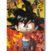 Tableau déco Son Goku Dragon Ball Z manga Street-art