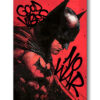 Tableau déco Batman Dc-Comics Rouge et Noir Street-art