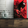 Tableau déco Batman Dc-Comics Rouge et Noir Street-art