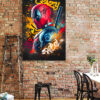 Tableau déco Deadpool Crazy Pop Art - Marvel graffiti peinture