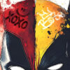 Tableau déco Deadpool vs Wolverine Marvel Pop Art graffiti street art