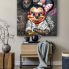 Tableau deco Minnie Mouse Rebelle Street Art graffiti disney