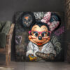 Tableau deco Minnie Mouse Rebelle Street Art graffiti disney