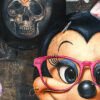 Tableau deco Minnie Mouse Rebelle Street Art graffiti disney