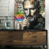 Tableau déco Steve Jobs vintage street art