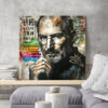 Tableau déco Steve Jobs vintage street art