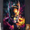Tableau déco Wolverine X-men peinture pop art