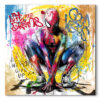 Tableau deco Spiderman pop art aquarelle graffiti street art