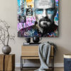 Tableau déco portrait Breaking Bad Walter White Pop art