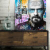 Tableau déco portrait Breaking Bad Walter White Pop art