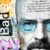 Tableau déco portrait Breaking Bad Walter White Pop art