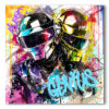 tableau deco Daft Punk pop art Multicolor