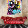 tableau deco Daft Punk pop art Multicolor