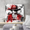 tableau deco One Piece Luffy Manga Pop-art Encre chinoise