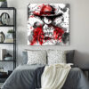 tableau deco One Piece Luffy Manga Pop-art Encre chinoise