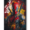 Tableau déco Deadpool Samouraï Rouge Pop Art Marvel