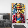 Tableau déco One Piece Luffy Manga Street Pop-art