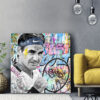 Tableau déco Roger Federer Tennis Street Art - Fat