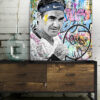 Tableau déco Roger Federer Tennis Street Art - Fat