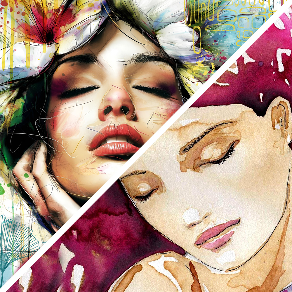 Tableau deco collection Aquarelle