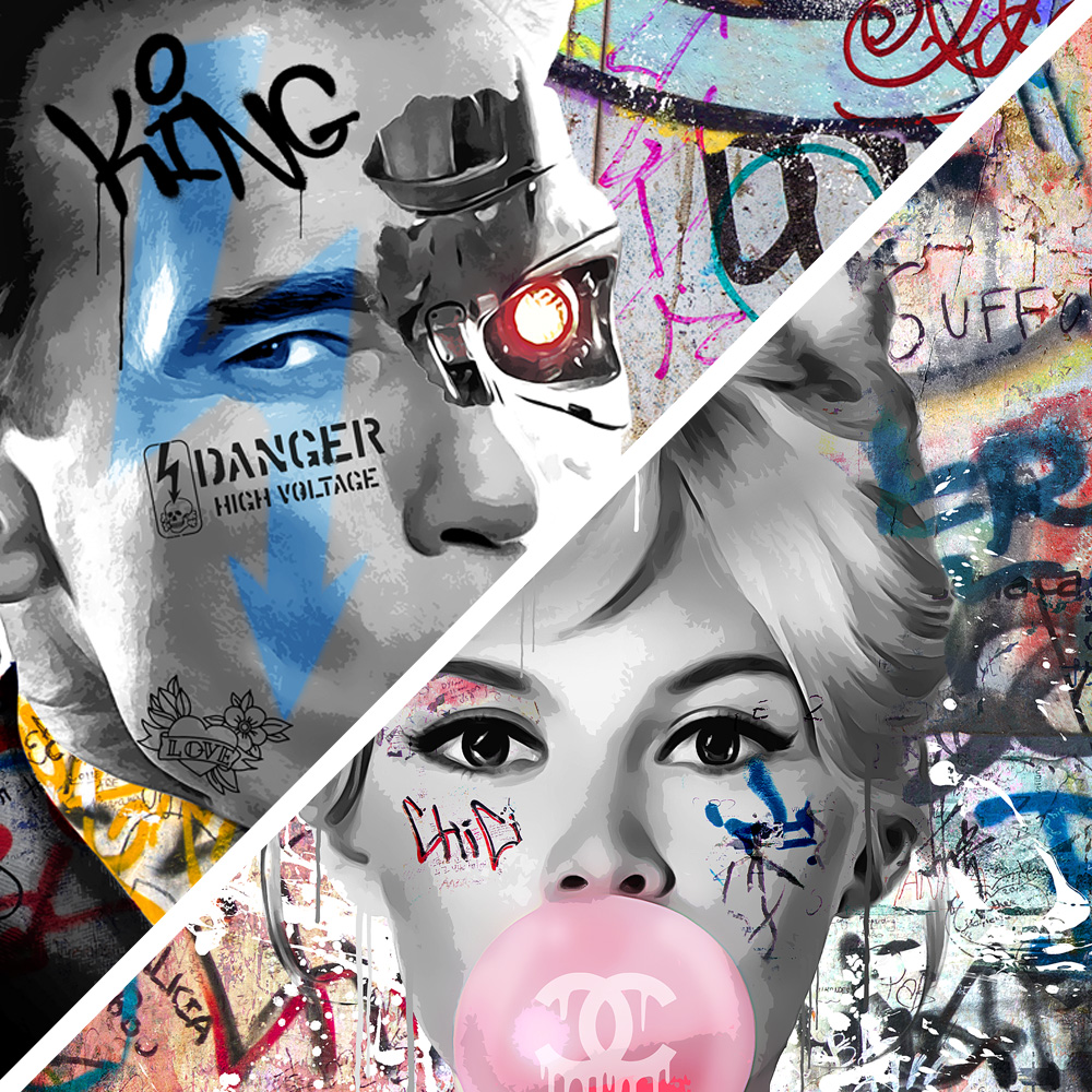 Tableau deco collection artiste Fat