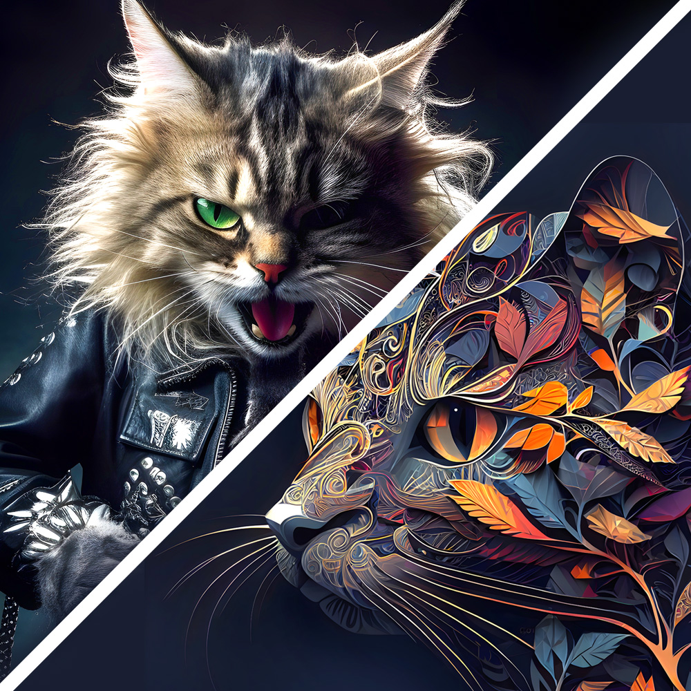 Tableau deco collection chat