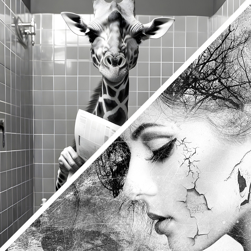 Tableau deco collection noir et blanc