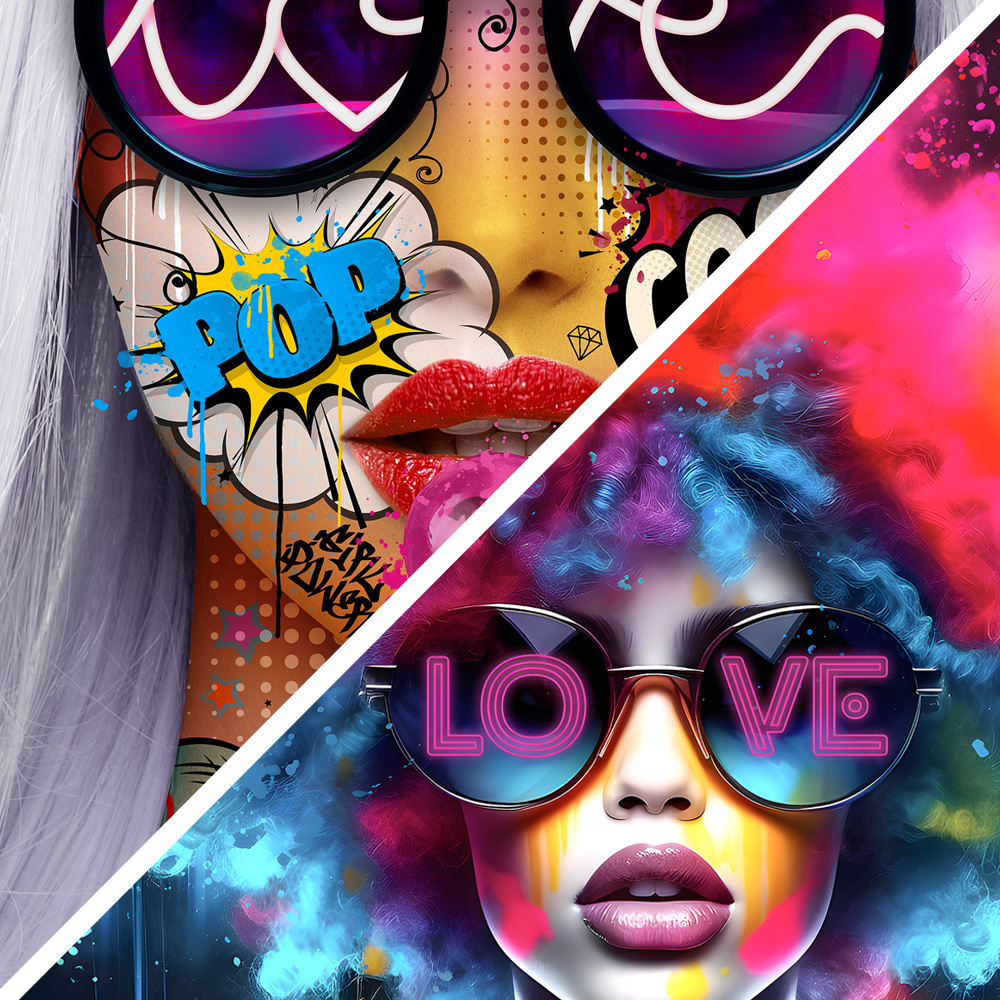 Tableau deco collection pop art