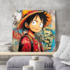 Tableau déco Luffy One Piece Manga Street-art