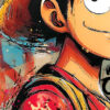 Tableau déco Luffy One Piece Manga Street-art