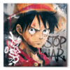 Tableau déco One Piece Luffy Mur street-art graffiti