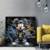 Tableau deco Mickey Mouse Louis Vuitton graffiti Street Art