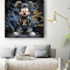 Tableau deco Mickey Mouse Louis Vuitton graffiti Street Art