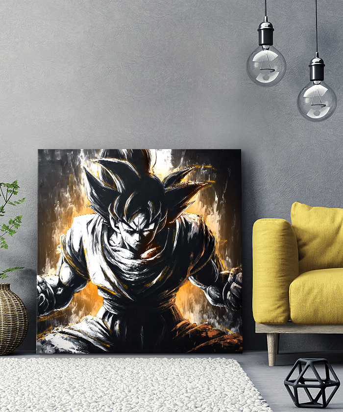 Tableau déco Dragon Ball Son Goku Kamehameha