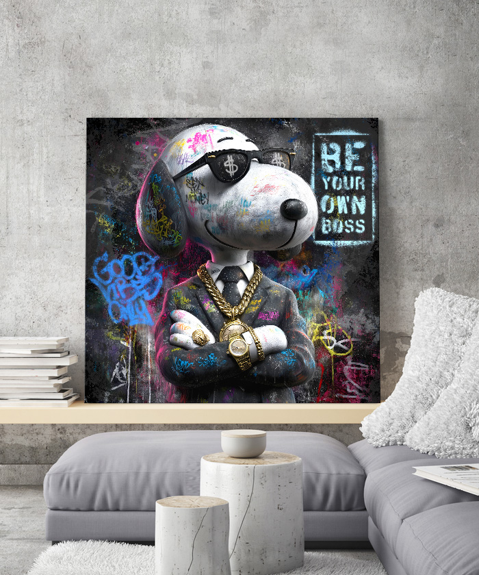 Tableau déco Droopy Luxe Graffiti Street Art