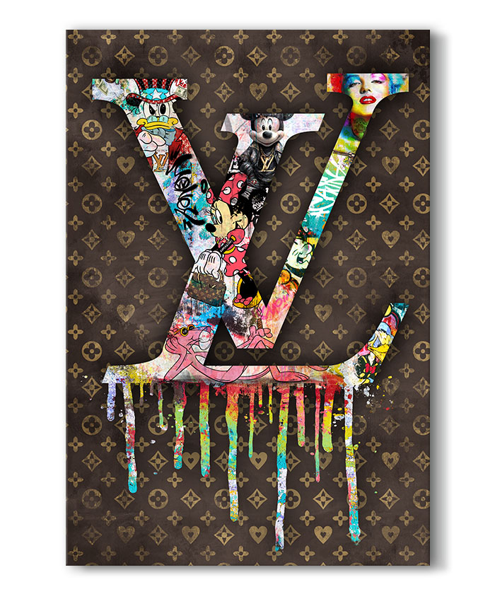 Tableau déco Logo Louis Vuitton Pop art Cartoons