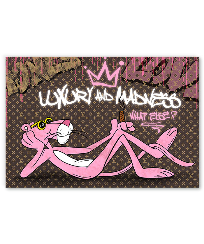 Tableau déco Panthère Rose Louis Vuitton