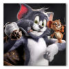 Tableau déco Tom et Jerry Cartoon Louis Vuitton