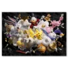 Tableau déco le grand braquage des cartoons toons bugs bunny picsou pikachu dollards billets