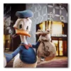 Tableau déco Cartoon Donald le dandy braqueur louis vuitton luxe toons