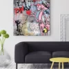 Tableau déco Panthère Rose Banksy Street-art Graffiti