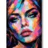 portrait visage femme sensuelle peinture huile moderne artiste