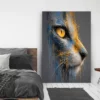 Tableau déco tête de chat peinture coulante